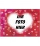 Cast Ihr Bild in einem herzf�rmigen Rahmen. Pink Hintergrund mit vielen Herzen.Ideal für Liebhaber. 