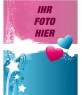 Postal Valentine Herzen Zweifarbige gestaltbare mit Foto. Bearbeiten Fotomontage online und kostenlos. Sie können es ausdrucken oder per E-Mail.