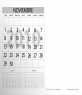 Vorlage Kalender 2010, den Monat November.