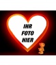 Postal Liebe Herzform und ein Teddybär, dass sie geschädigt worden waren.