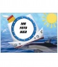 Fotorahmen, Boot Delfin und Meer.