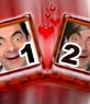 In dieser Zusammensetzung gibt es zwei polierten Hartholz Rahmen für Fotografien Wege. Der Hintergrund ist rot mit Herzen. Ideal für Liebhaber am Valentinstag. Sehr elegant.