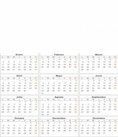 White 2010 Kalender, anpassbare Foto (auf Spanisch)