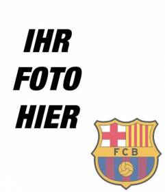 Fotomontage auf den Schild des FC Barcelona in Ihr Foto legen.