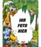 Kinder Bilderrahmen, glückliche Tiere.