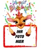Geburtstagsgruß, dass eine Giraffe ein Foto Ihrer Wahl. 