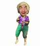 Benutzerdefinierte Animation tanzenden Frau. 