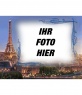Fotorahmen mit Hintergrundinformationen Paris, der Stadt der Liebe. 