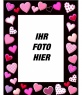 Bilderrahmen mit rosa Herzen 