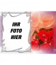 Rosen und Perlen für Valentinstag Postkarte.
