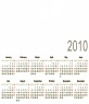 Kalender 2010 Englisch als Rahmen, um auch ein Bild.