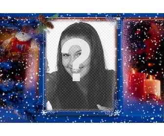 spezielle weihnachtskarte ihr bild mit einem dekorativen filter