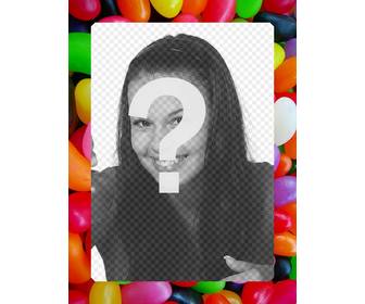 Jelly Beans Bilderrahmen zu machen online mit Ihrem Foto.