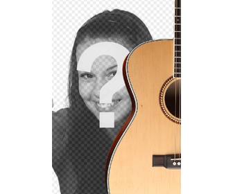 fotomontage zu setzen eine spanische gitarre in einem foto und text hinzufugen online
