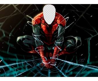 foto effekt von spiderman mit ihrem gesicht zu tun