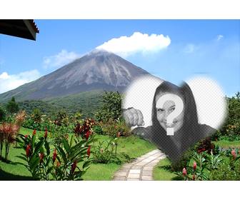 postkarte des vulkans arenal um ihr bild zu schmucken
