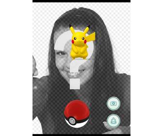 foto-effekt mit pikachu pokemon go anwendung ihr foto setzen diesen effekt online-bild