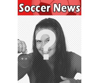ihr bild auf dem cover des britischen magazins namens fußball themed fussball news