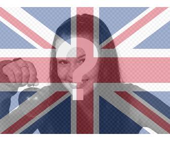 filter der britischen flagge auf dem foto zu uberlagern