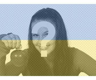collage der ukrainischen flagge mit ihrem foto zu machen online perfekt fur ihren avatar