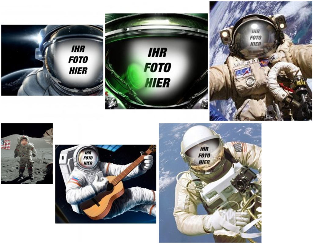 Astronauten Fotomontagen