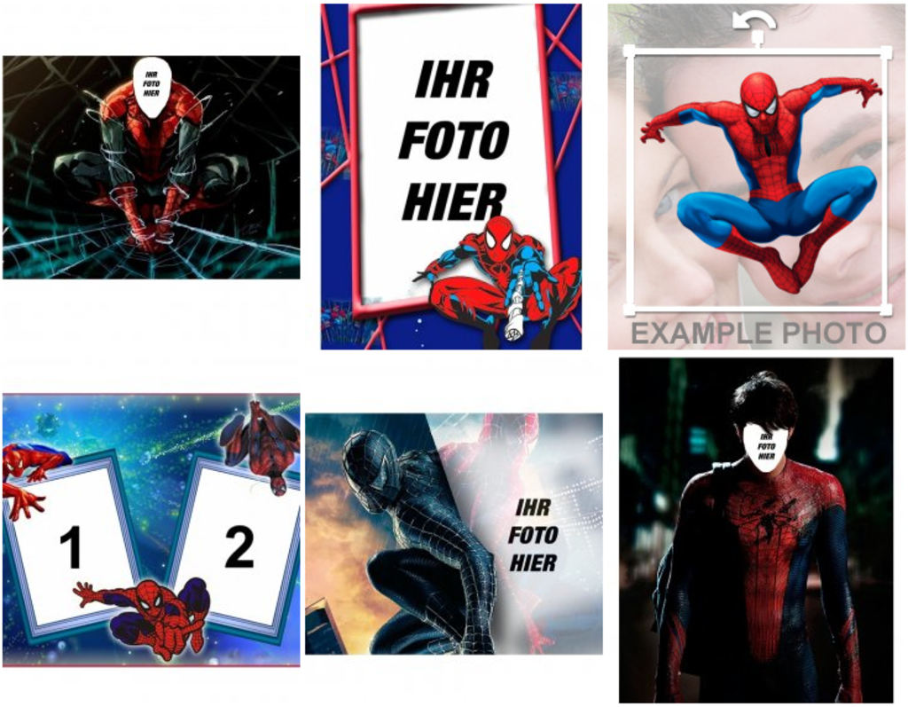 Spiderman Online Fotomontagen