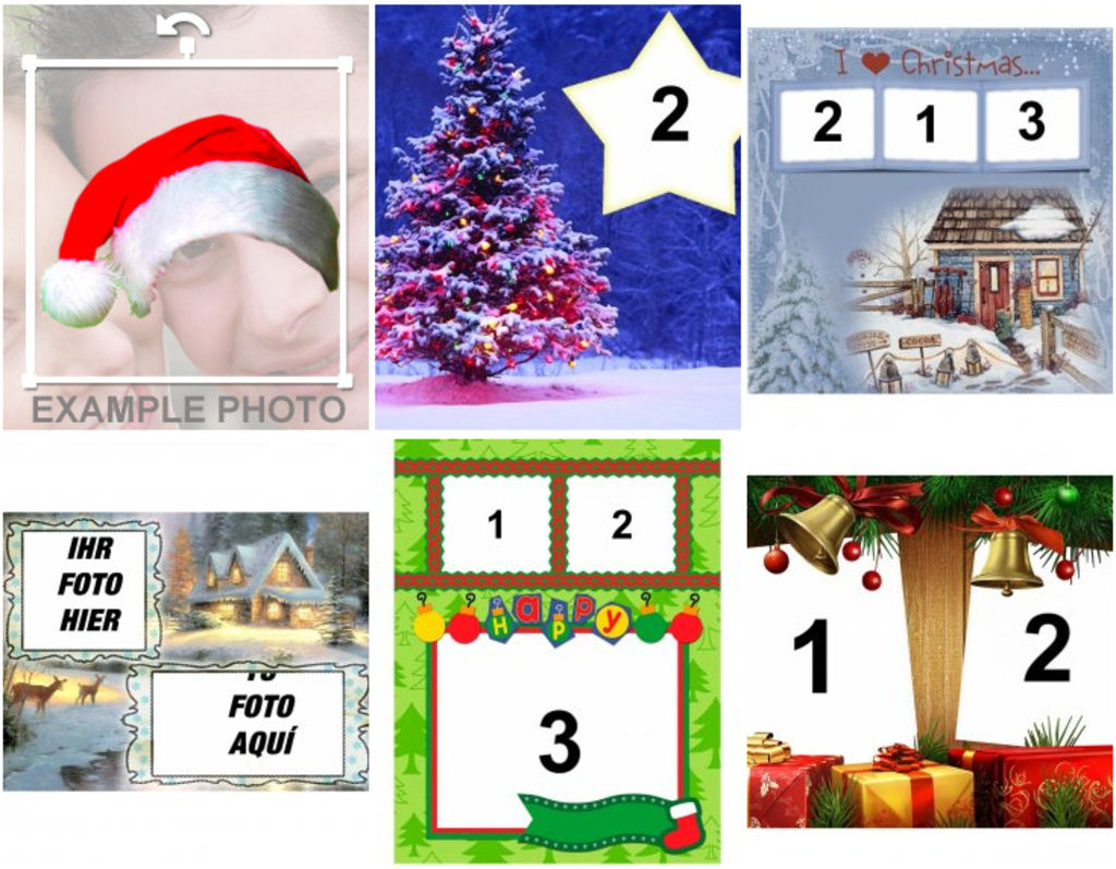 Weihnachten Collage angefertigt mit Ihren Fotos