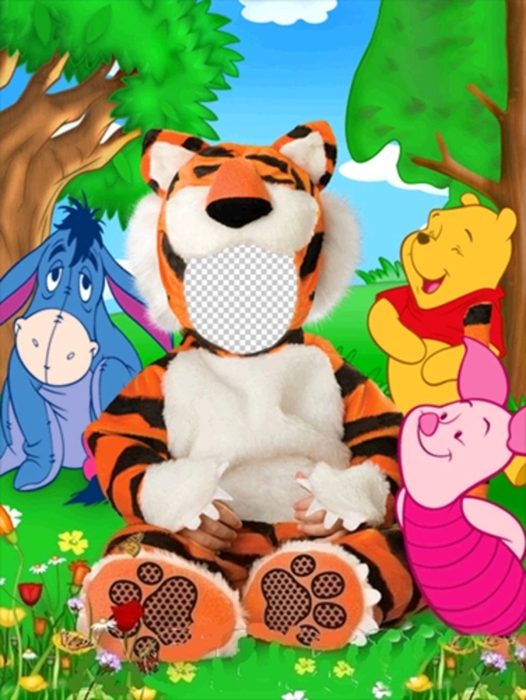 Virtuelle Tigerkostüm für Kinder, die Sie mit Ihrem Foto ..