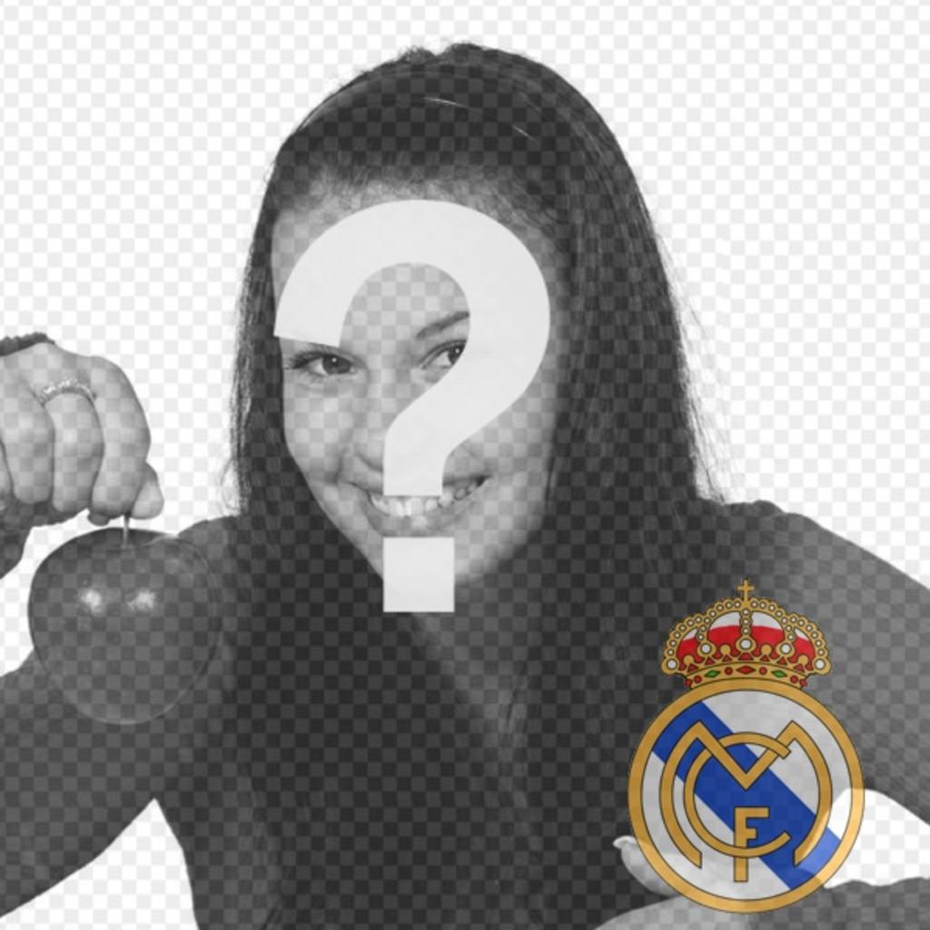 Collage, die Abschirmung von Real Madrid in Ihr Foto..