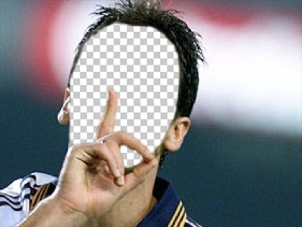 Mit dieser Montage Sie ein Gesicht zu Raul hinzufügen können, Real Madrid Spieler ..