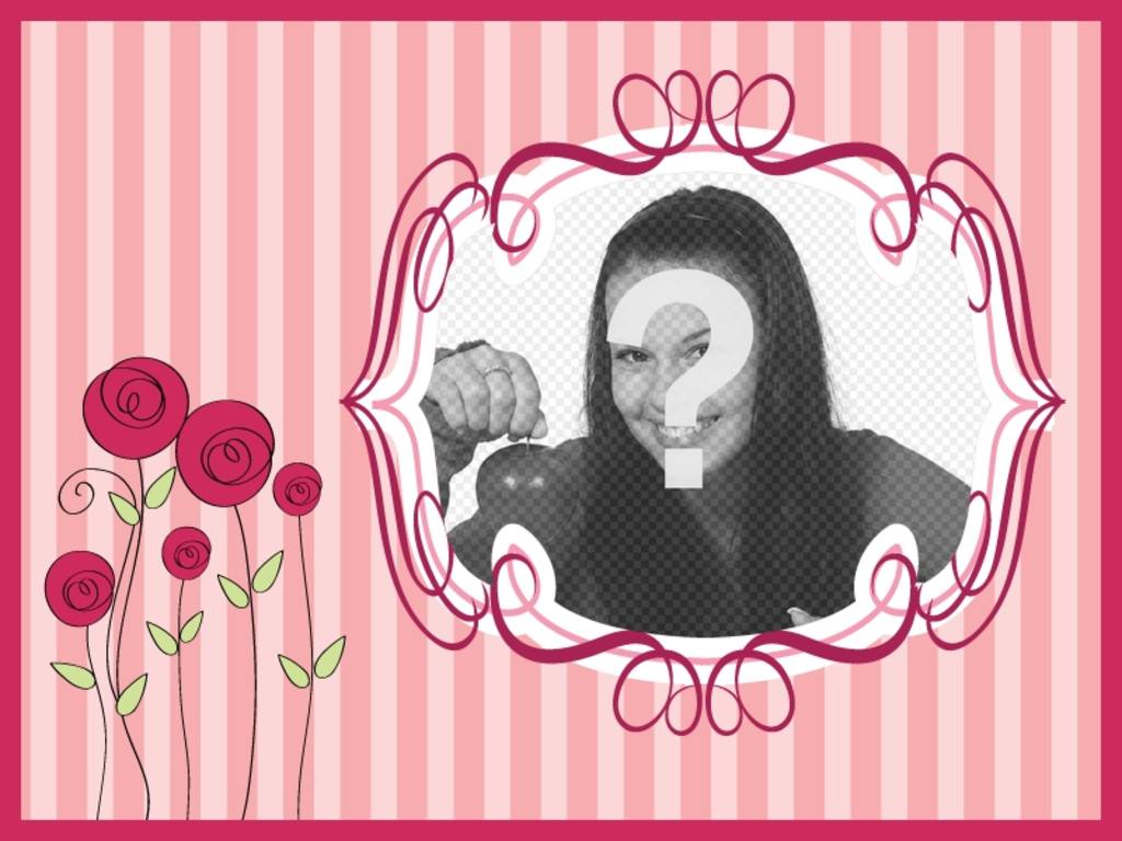 Muttertag Postkarte mit rosa Hintergrund mit Blumen auf Ihrem Foto und Text setzen, um ihr zu..