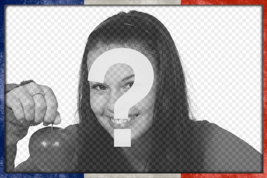 Bilderrahmen mit dem Französisch Flagge auf der Kante zu passen Sie Ihre besten Bilder Upload Fotos online in wenigen einfachen..