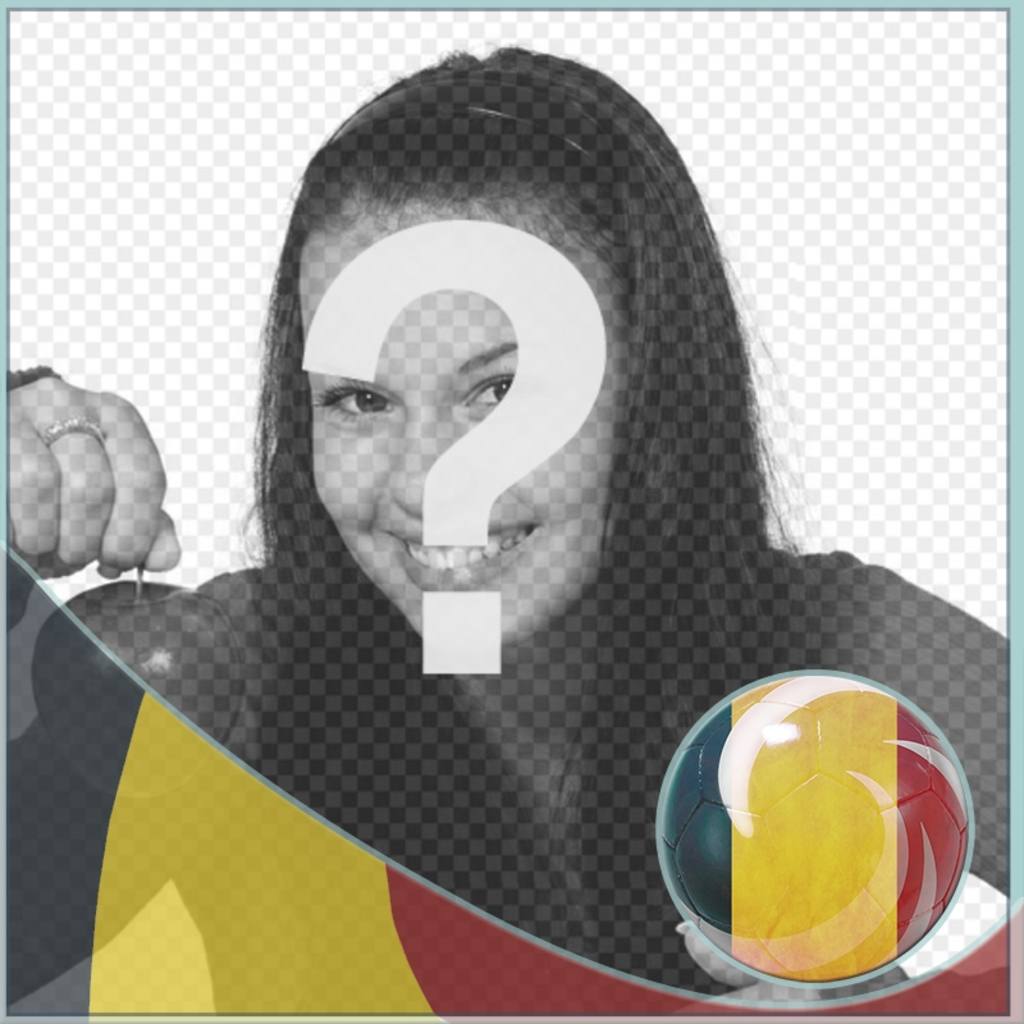 Flagge von Belgien auf Bild der sozialen Netzwerke zu profilieren. Legen Sie Ihr Foto neben der Flagge von Belgien in Form einer..