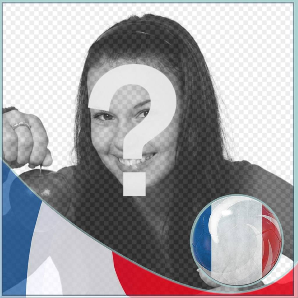 Montage mit Flagge von Frankreich das Profil in sozialen Netzwerken setzen. ..