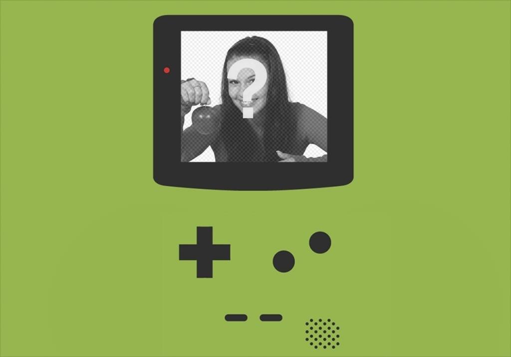 Hintergrund Game Boy für Ihre Fotos auf einem Laptop-Bildschirm. Erstellen Sie diese besondere ..