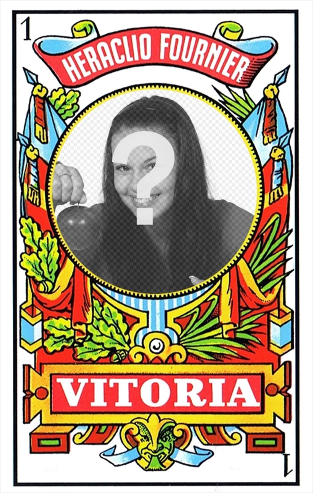 Fotomontage spanischen Kartenspiel. ..