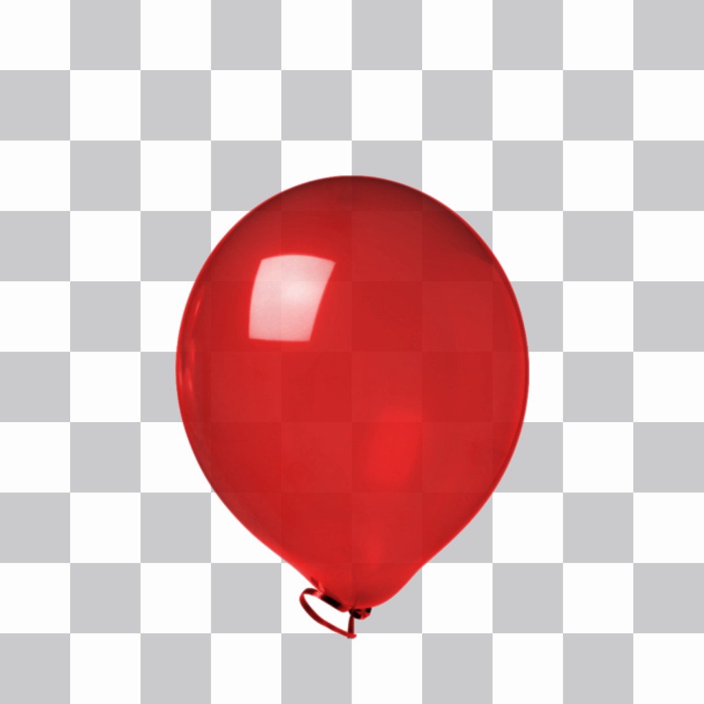 Aufkleber von einem roten glänzenden Ballons. ..