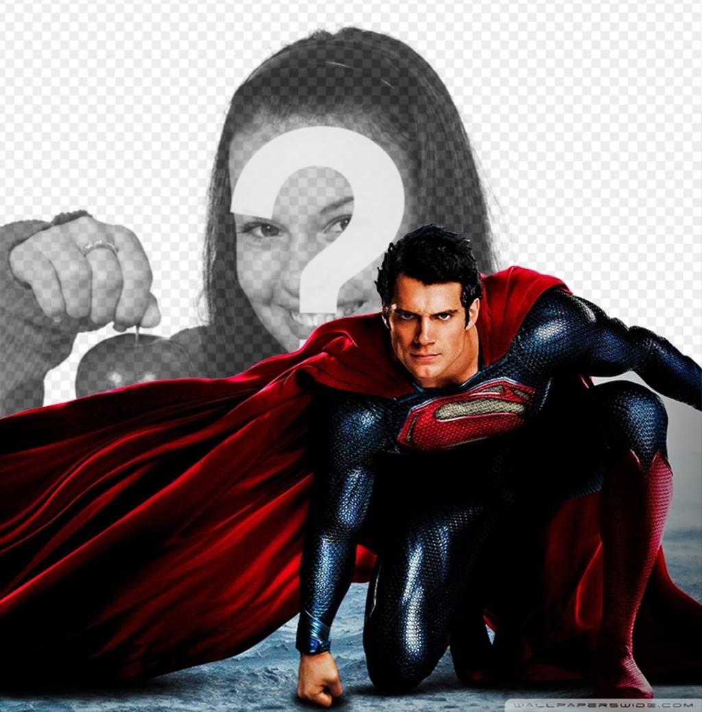 Legen Sie Ihr Foto in Superman ..