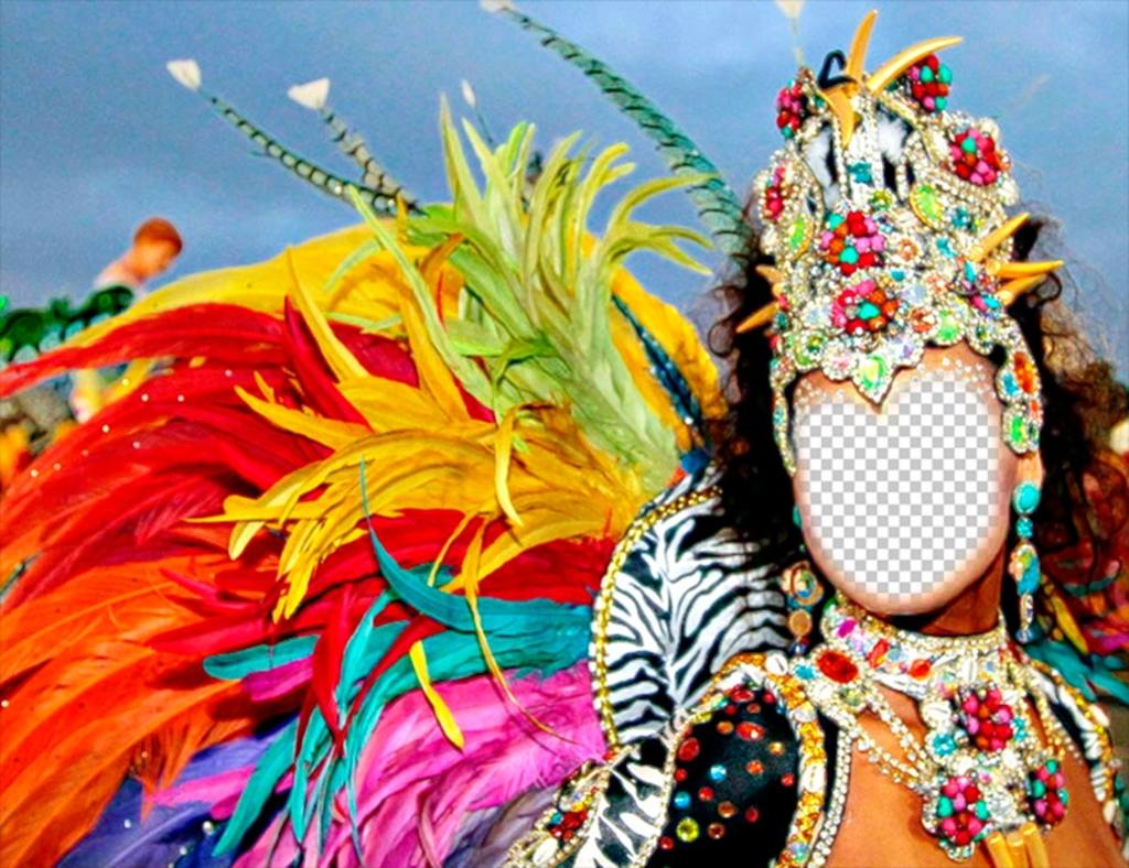 Fotomontage eines Karneval Karneval Ihr Foto ..