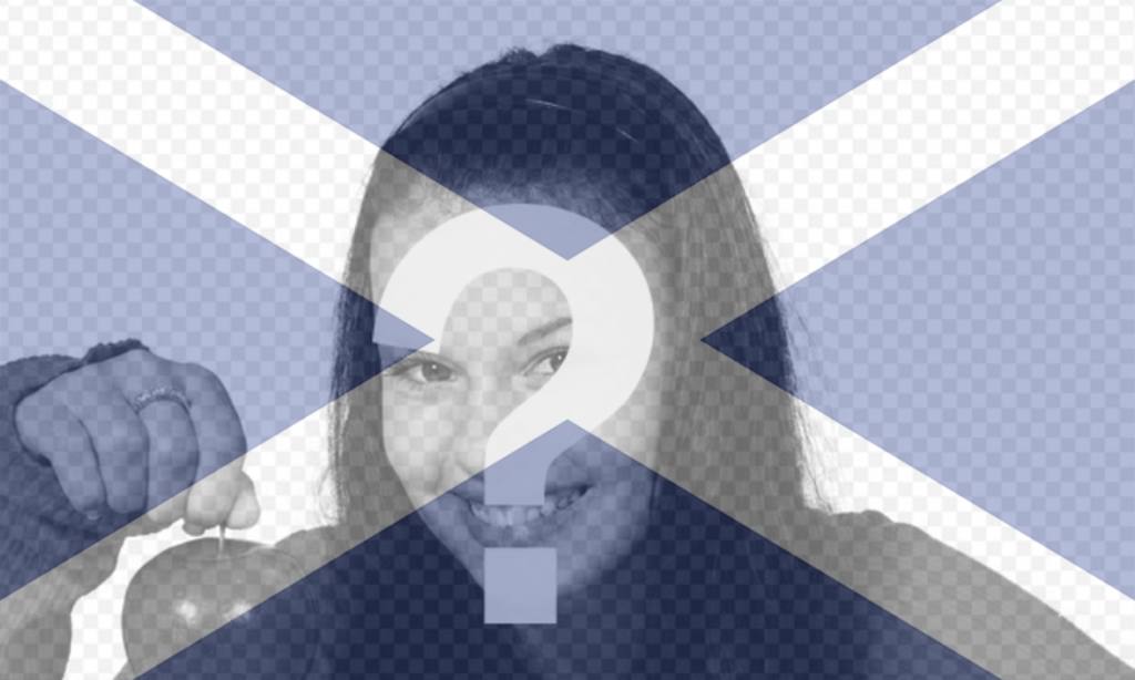 Sonder Collage mit der schottischen Flagge ..