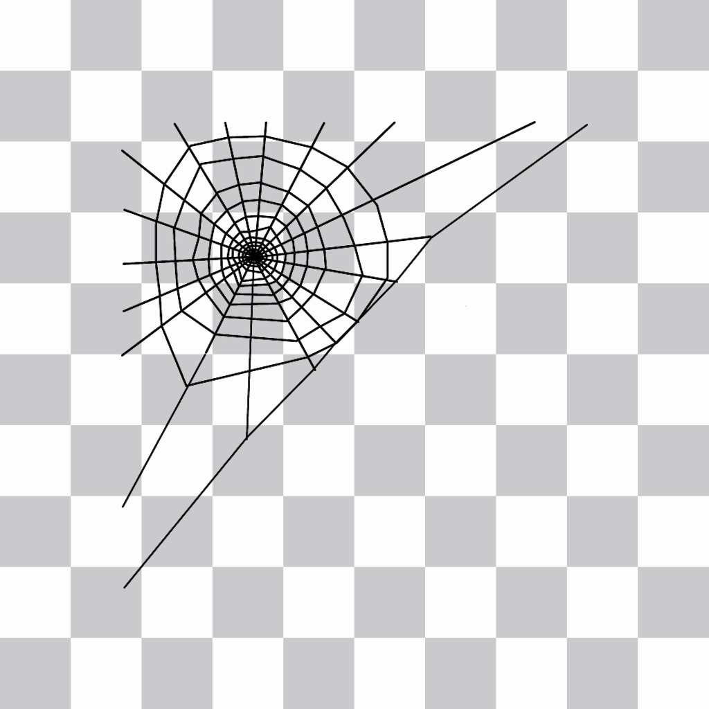 Ein Aufkleber von Spinnennetz auf Ihr Foto online hinzufügen dieses Spinnwebe in einer Ecke legen Sie Ihr Foto ..