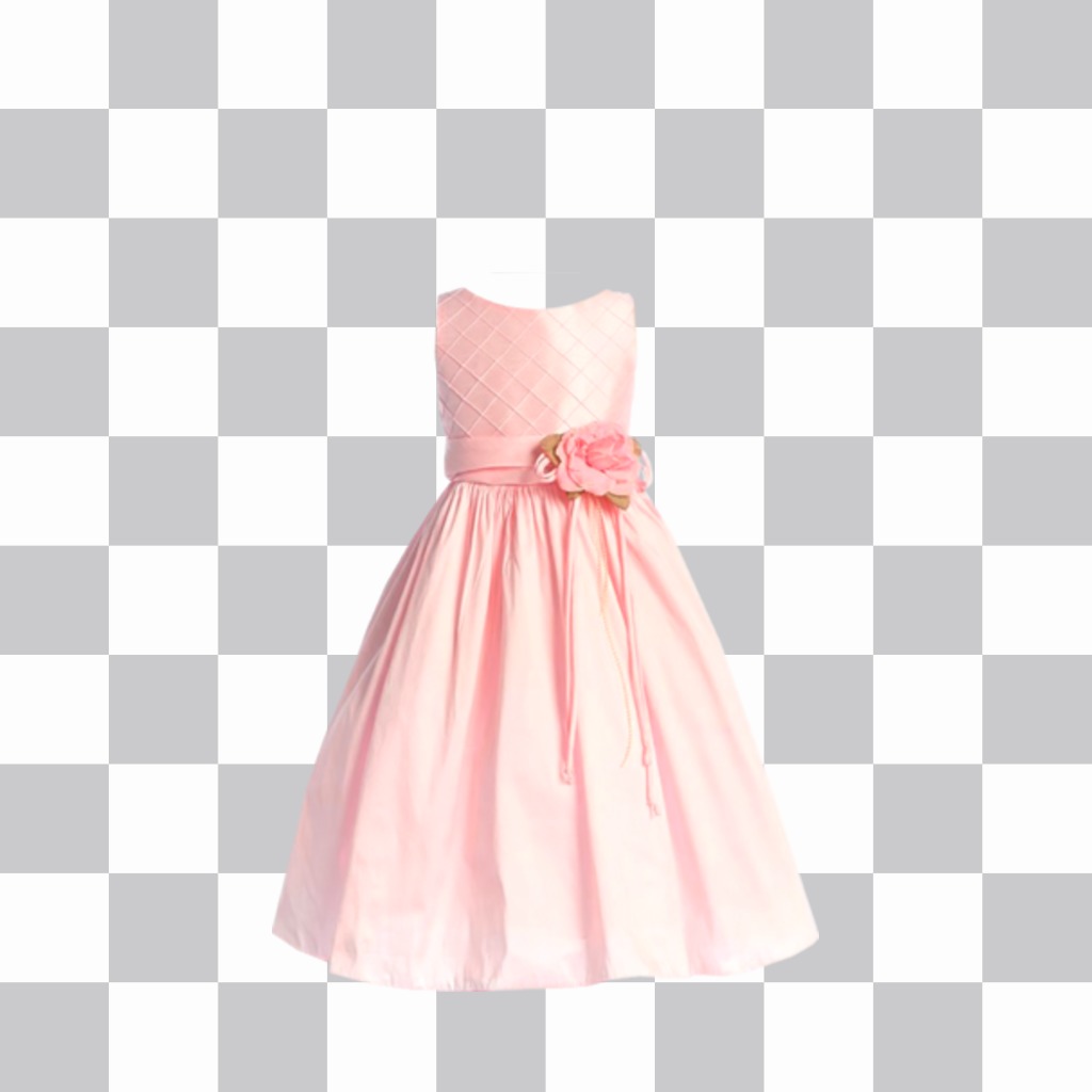 Aufkleber Ein rosa Kleid Kommunion in Ihrem Foto ..