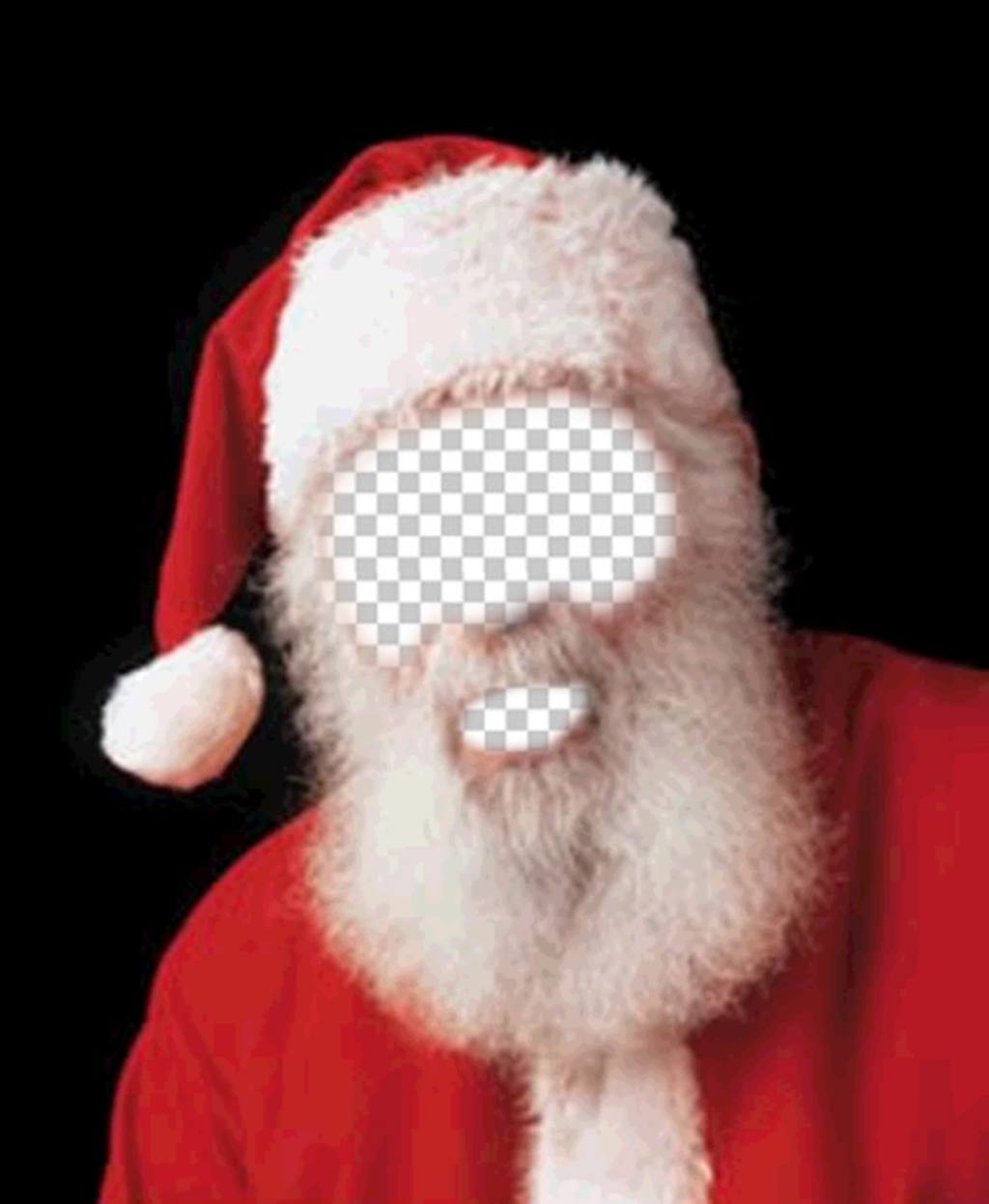 Fotomontage des Weihnachtsmann-Kostüm für Weihnachten ..