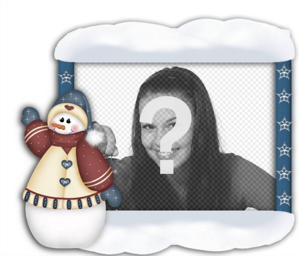 Gestalten Sie Ihre Fotos mit Weihnachten Schneemann können Sie Online tun und Ihr..