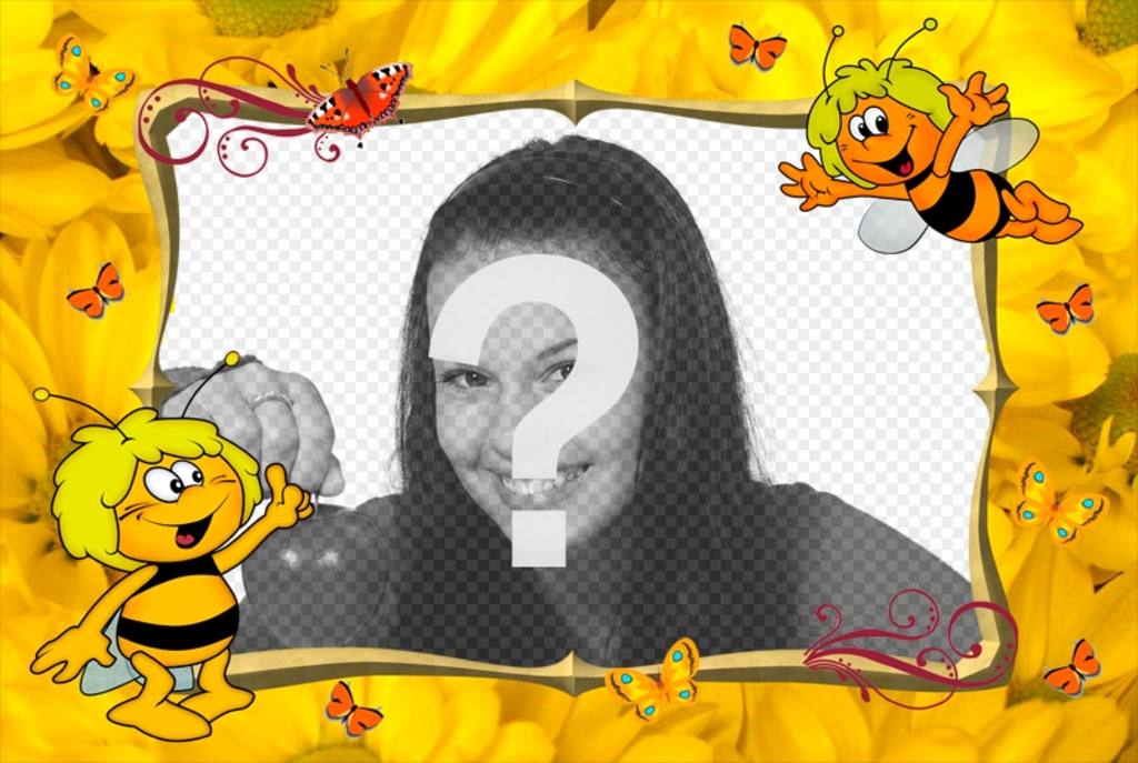 Kinderbilderrahmen mit Maya Bee personalisieren ..