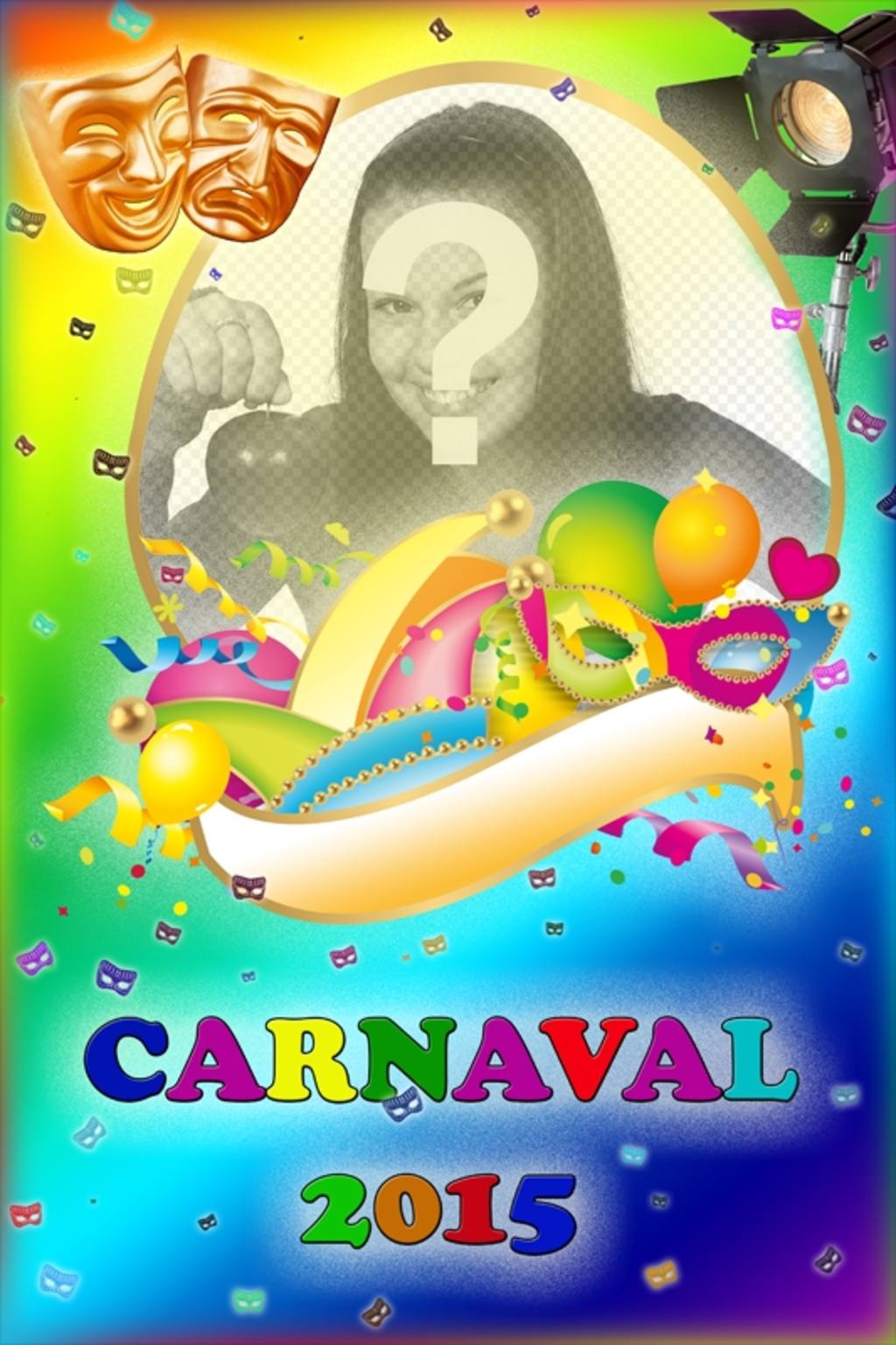 Carnaval 2015 Fotomontage Poster mit Ihrem Foto ..