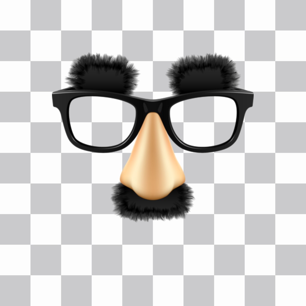 Aufkleber mit dem Schnurrbart Gläser und Augenbrauen von Groucho Marx, der große Komiker Sie in Ihre Fotos einfügen. ..