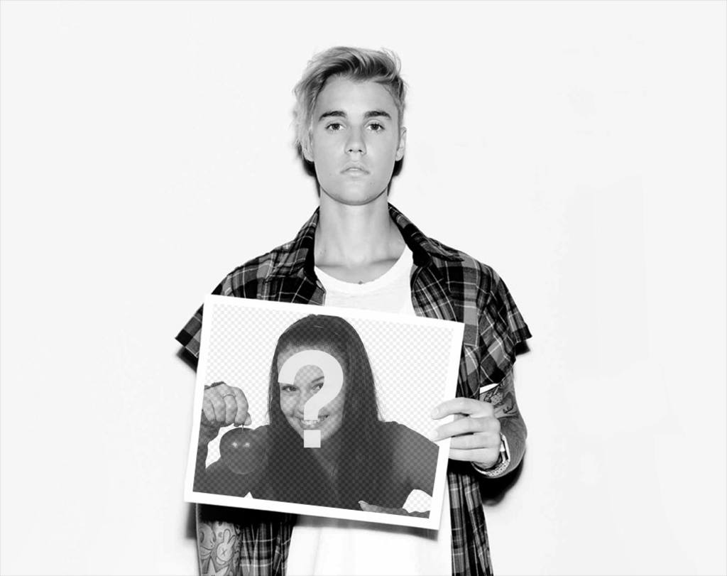 Justin Bieber Photoeffekt, um Ihr Foto setzen. ..