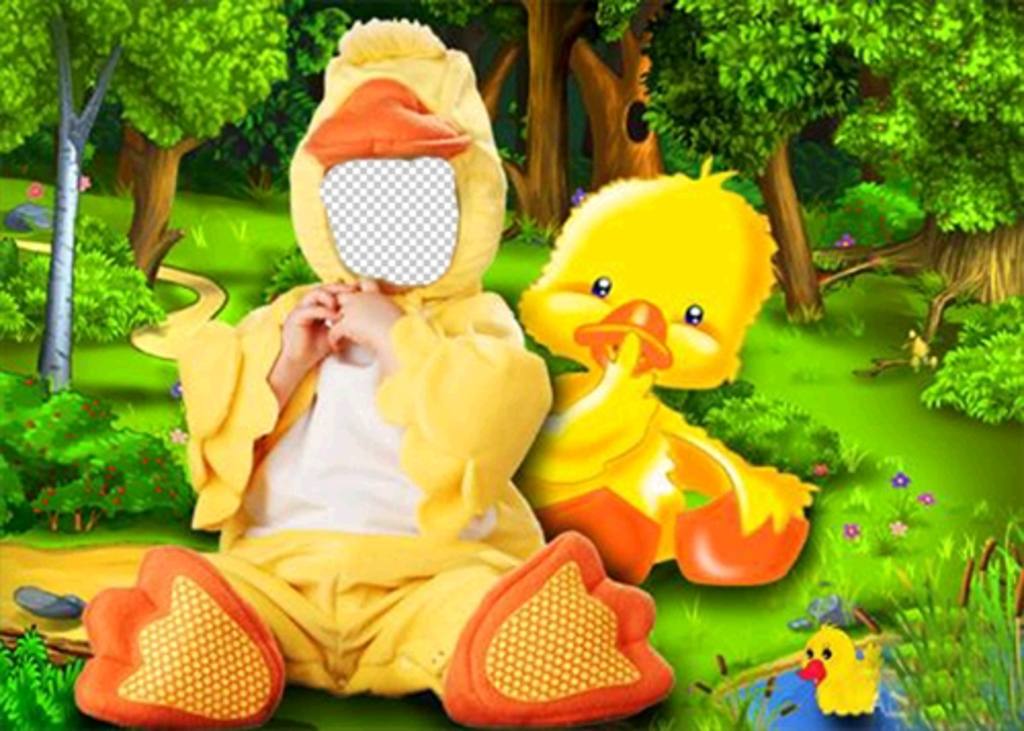 Online Ente-Kostüm für Kinder, die Sie ein Foto kostenlos ..