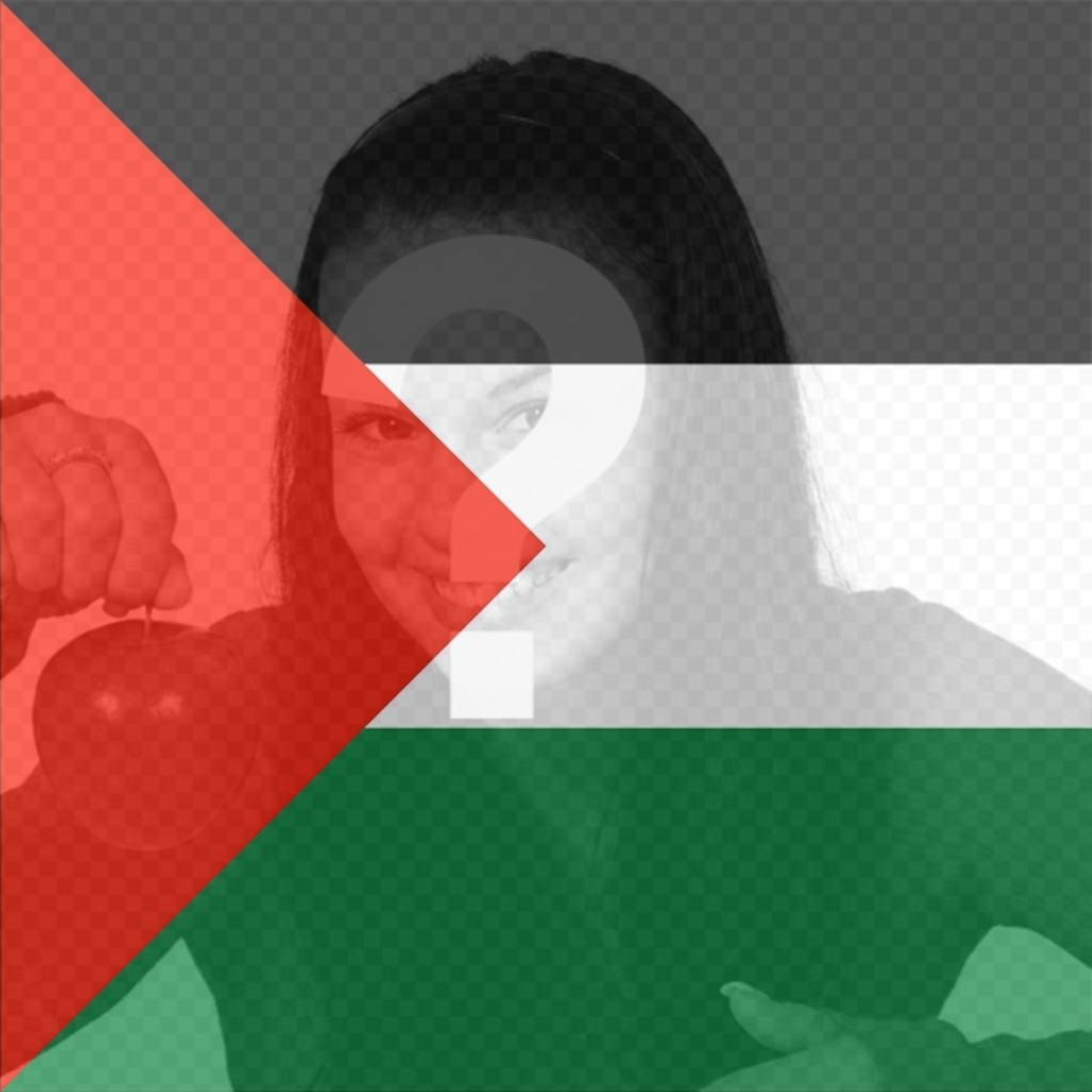Filter von Palästina-Flagge in Ihrem Foto zu setzen. ..